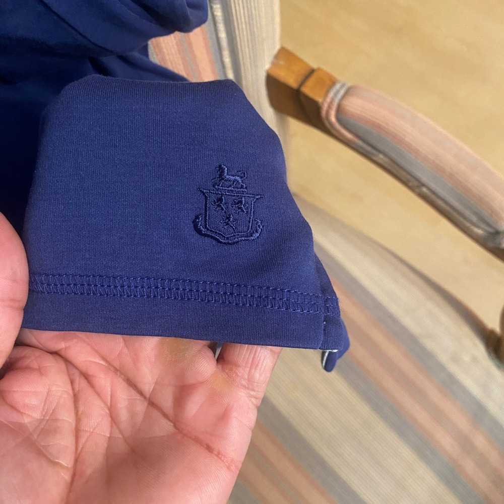 Robert Talbott Polo Button Down Size Medium Blue/… - image 8